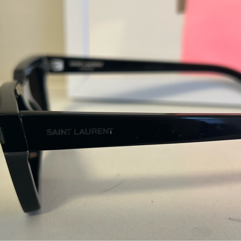 Saint Laurent 633 Cat Eye Black Sunglasses - Picture 6 of 8